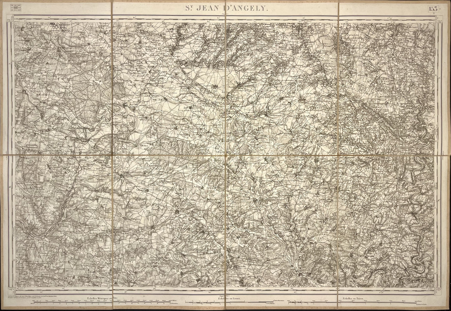 Carte Etat-Major Saint-Jean-d-Angely