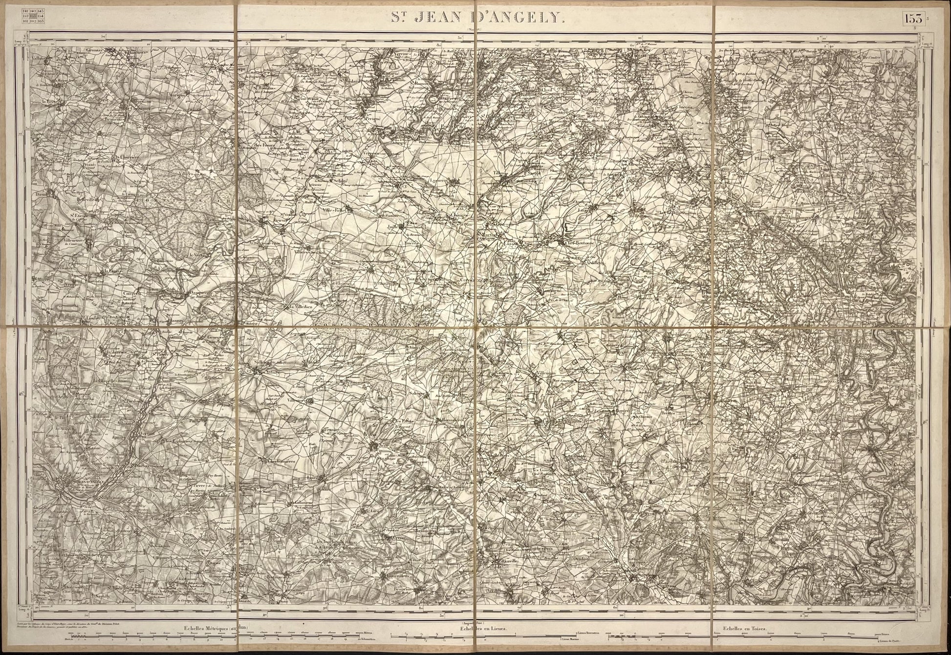 Carte Etat-Major Saint-Jean-d-Angely