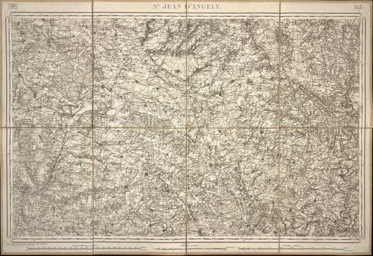 Carte Etat-Major Saint-Jean-d-Angely