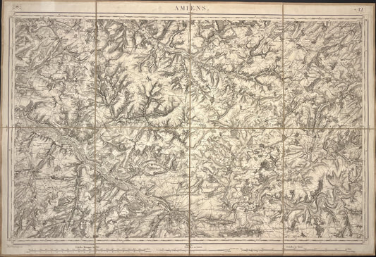 Carte Etat-Major ancienne Amiens
