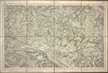 Carte Etat-Major ancienne Angers