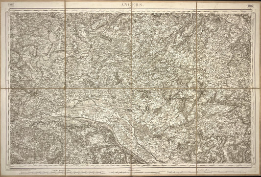 Carte Etat-Major ancienne Angers