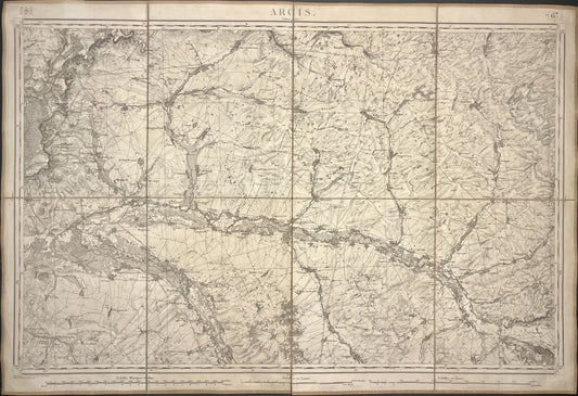 Carte Etat-Major ancienne Arcis-sur-Aube