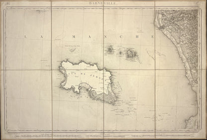 Carte Etat-Major ancienne Barneville