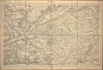 Carte Etat-Major ancienne Blois