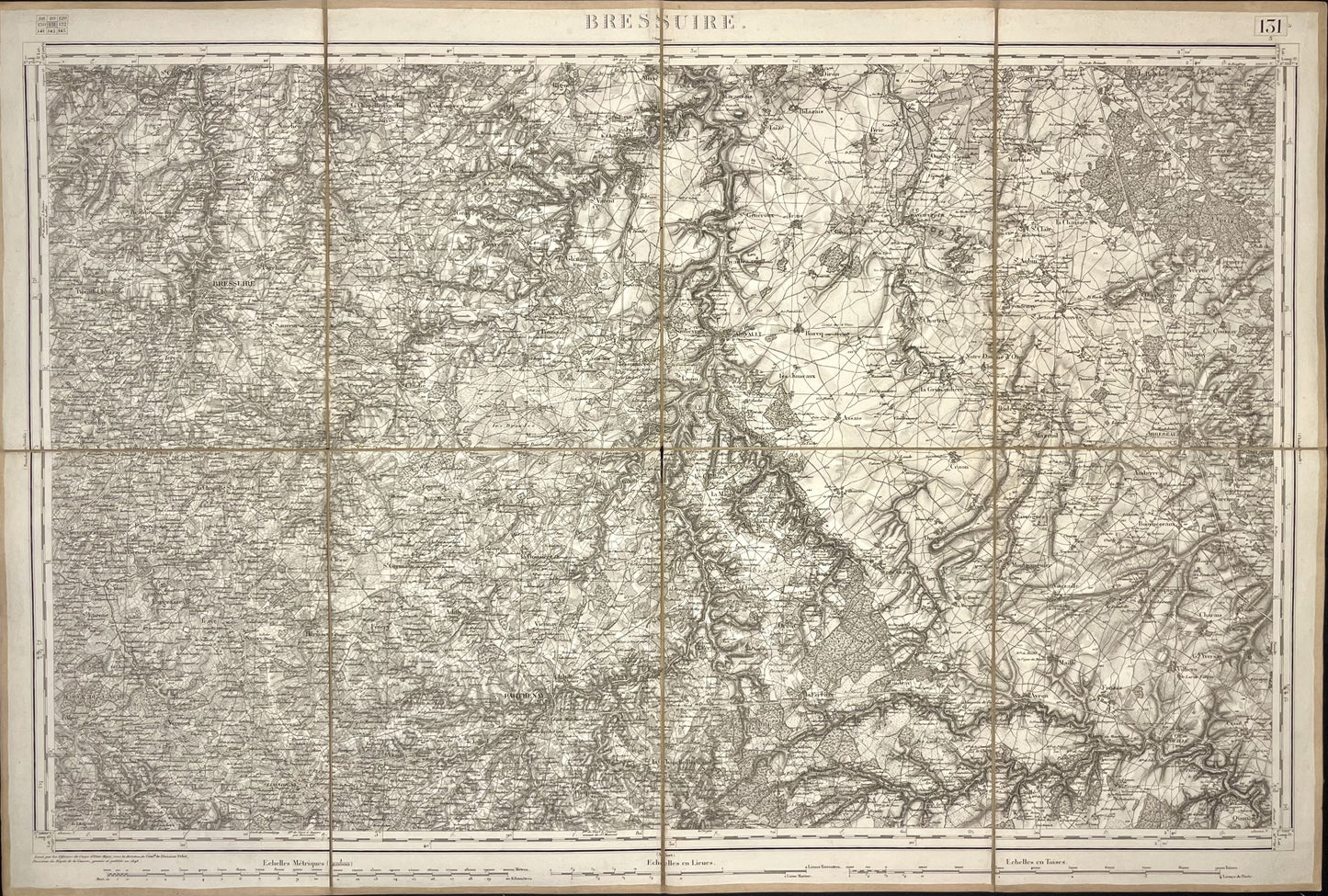 Carte Etat-Major ancienne Bressuire