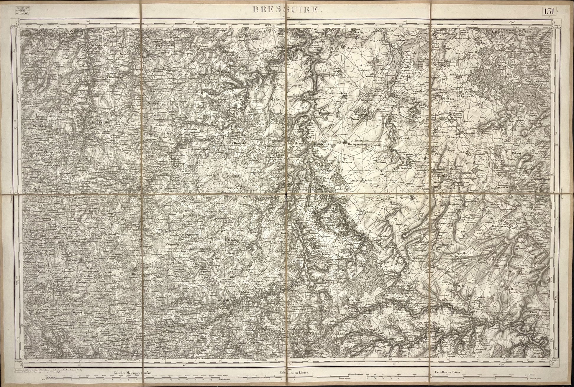 Carte Etat-Major ancienne Bressuire