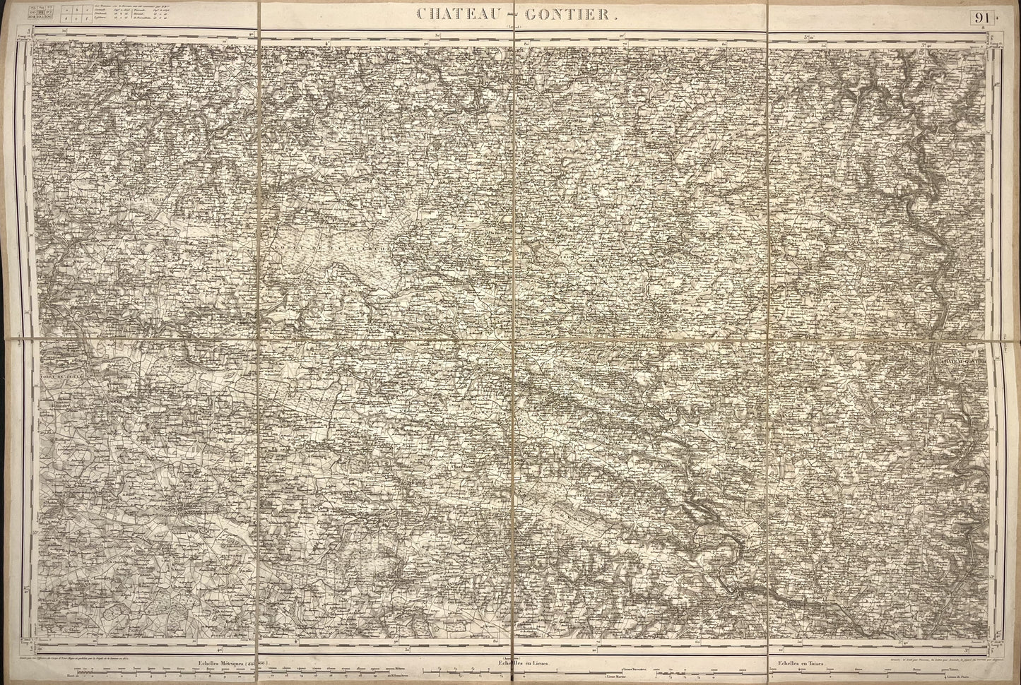 Carte Etat-Major ancienne Chateau-Gontier