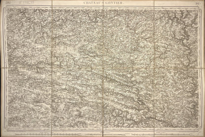 Carte Etat-Major ancienne Chateau-Gontier