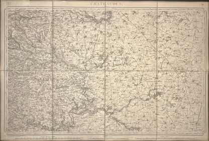 Carte Etat-Major ancienne Chateaudun