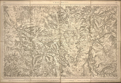 Carte Etat-Major ancienne Chaumont