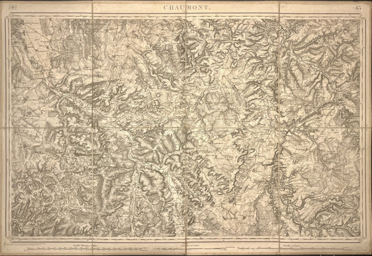 Carte Etat-Major ancienne Chaumont