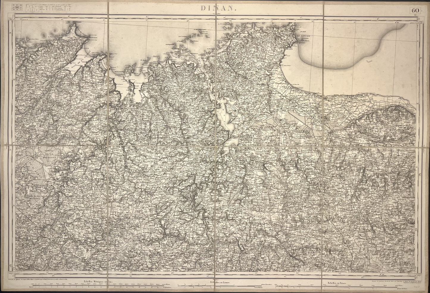 Carte Etat-Major ancienne Dinan