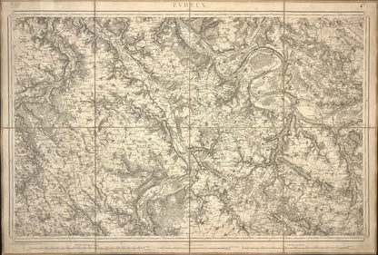 Carte Etat-Major ancienne Evreux