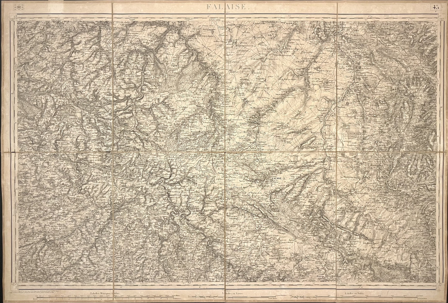 Carte Etat-Major ancienne Falaise