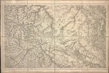 Carte Etat-Major ancienne Falaise