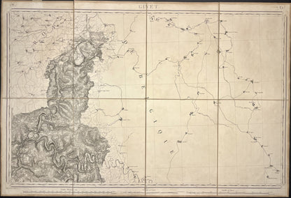 Carte Etat-Major ancienne Givet