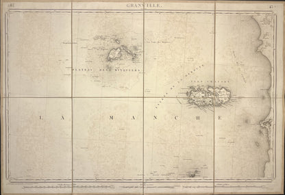 Carte Etat-Major ancienne Granville