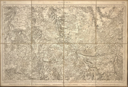 Carte Etat-Major ancienne Issoudun