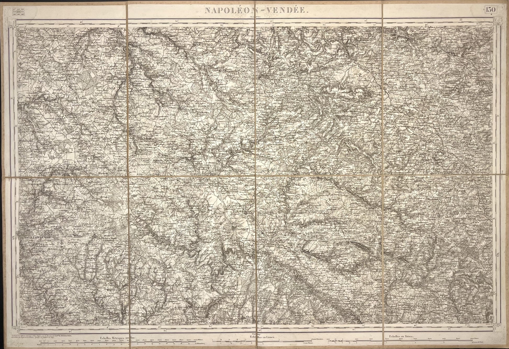 Carte Etat-Major ancienne La-Roche-sur-Yon