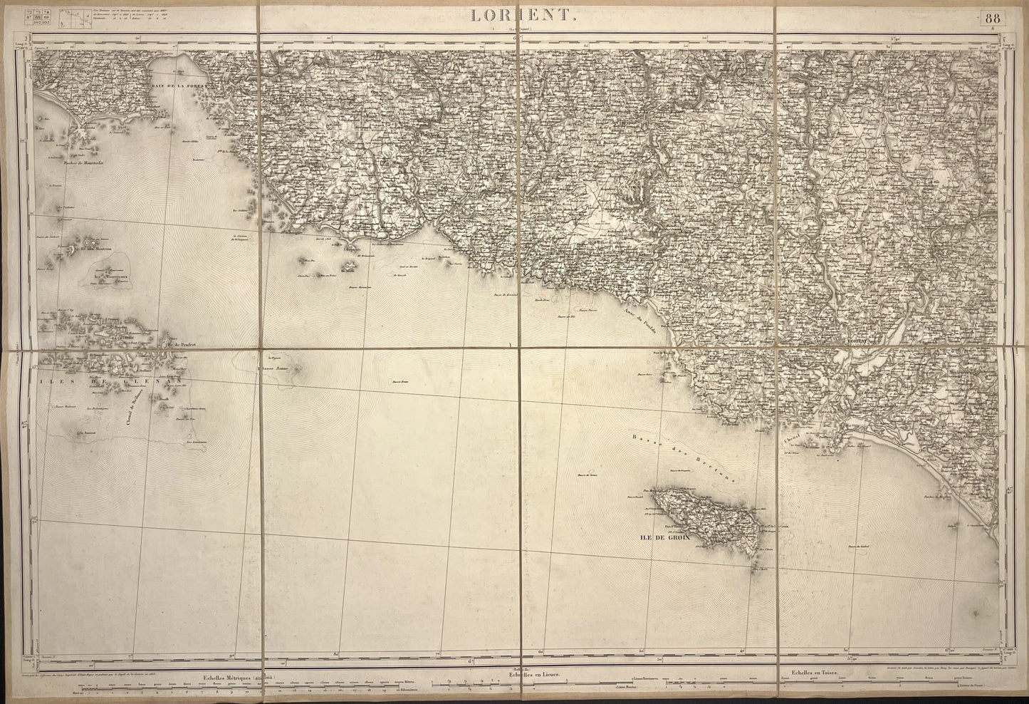 Carte Etat-Major ancienne Lorient