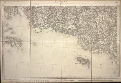 Carte Etat-Major ancienne Lorient