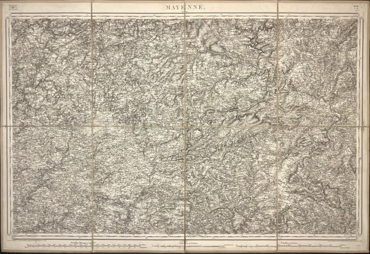 Carte Etat-Major ancienne Mayenne