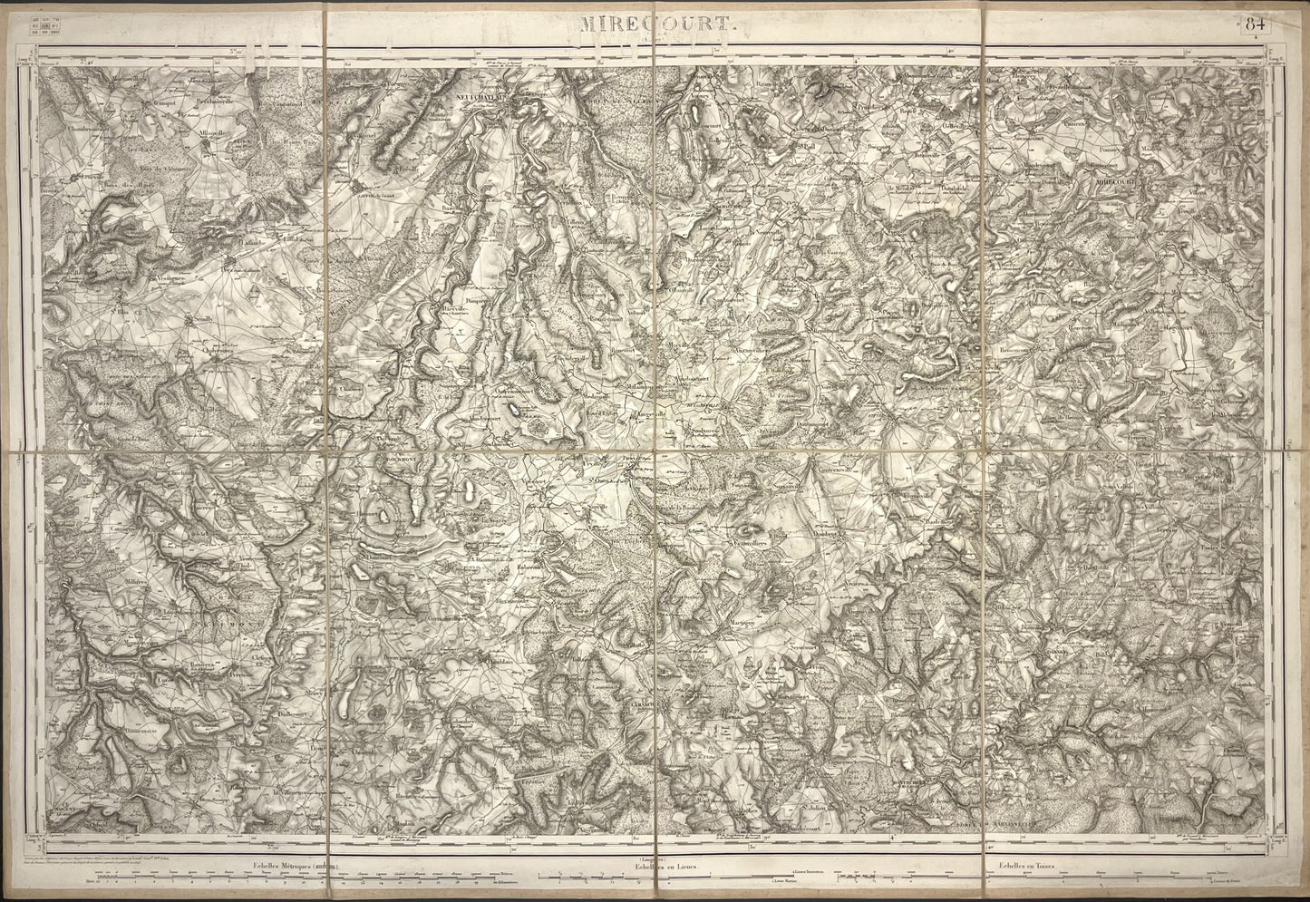 Carte Etat-Major ancienne Mirecourt