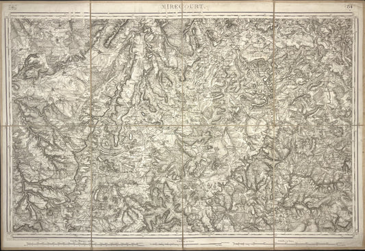 Carte Etat-Major ancienne Mirecourt