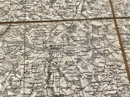 Carte Etat-Major ancienne Montreal Gers