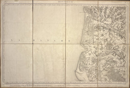 Carte Etat-Major ancienne Montreuil-sur-Mer