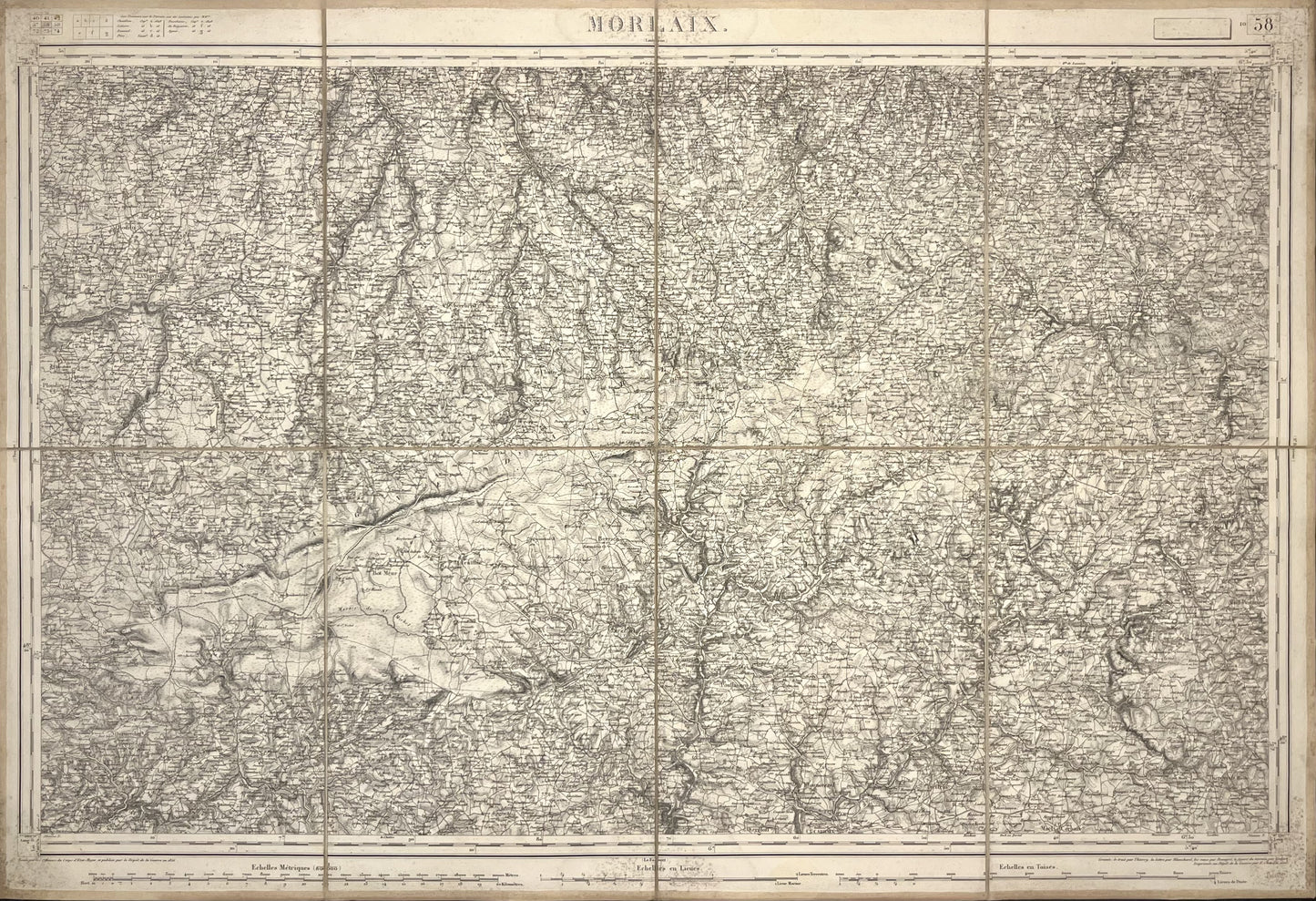Carte Etat-Major ancienne Morlaix