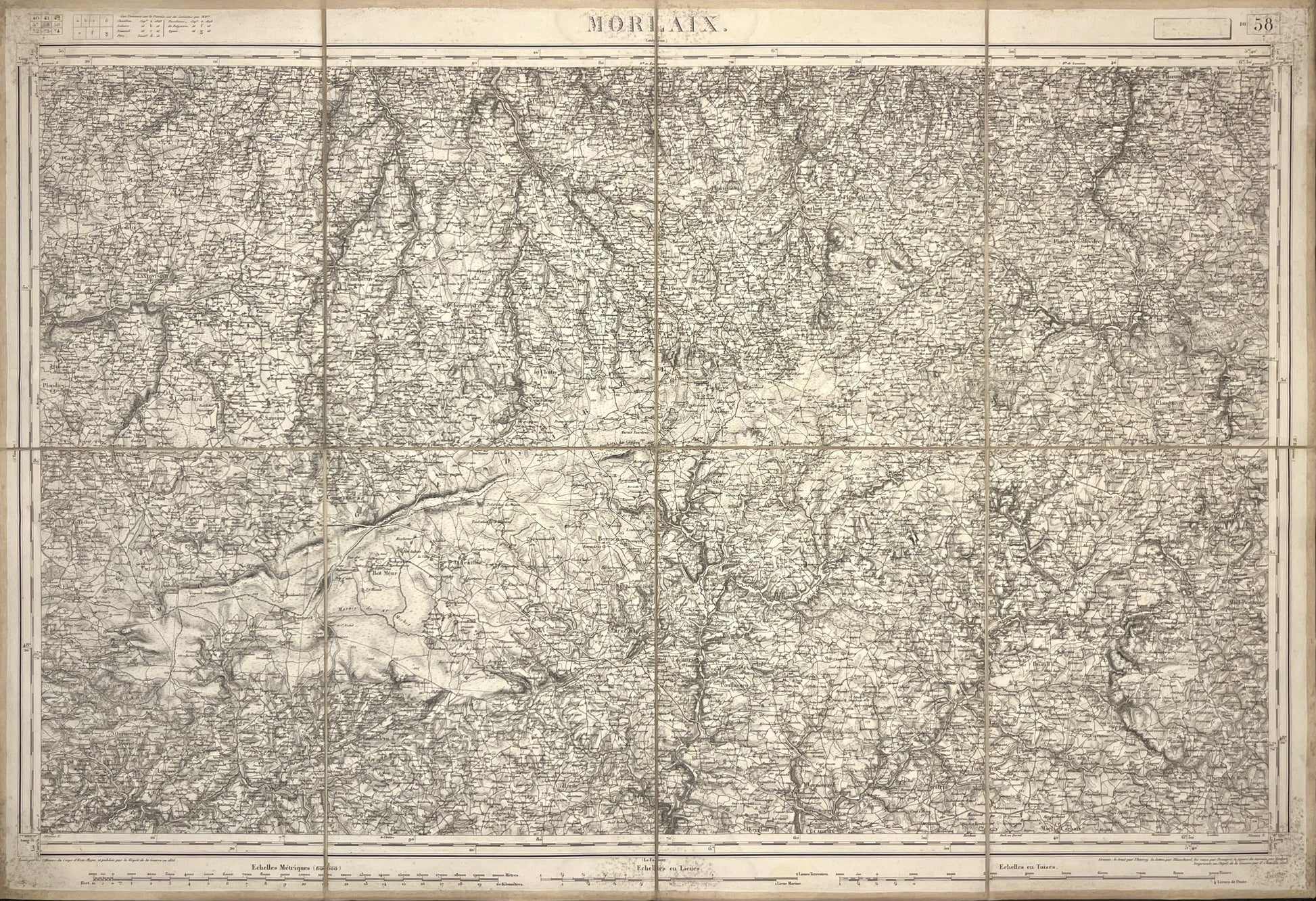 Carte Etat-Major ancienne Morlaix
