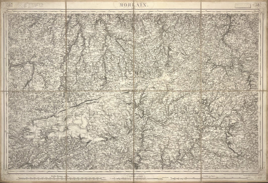 Carte Etat-Major ancienne Morlaix