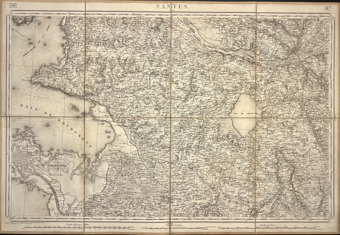 Carte Etat-Major ancienne Nantes