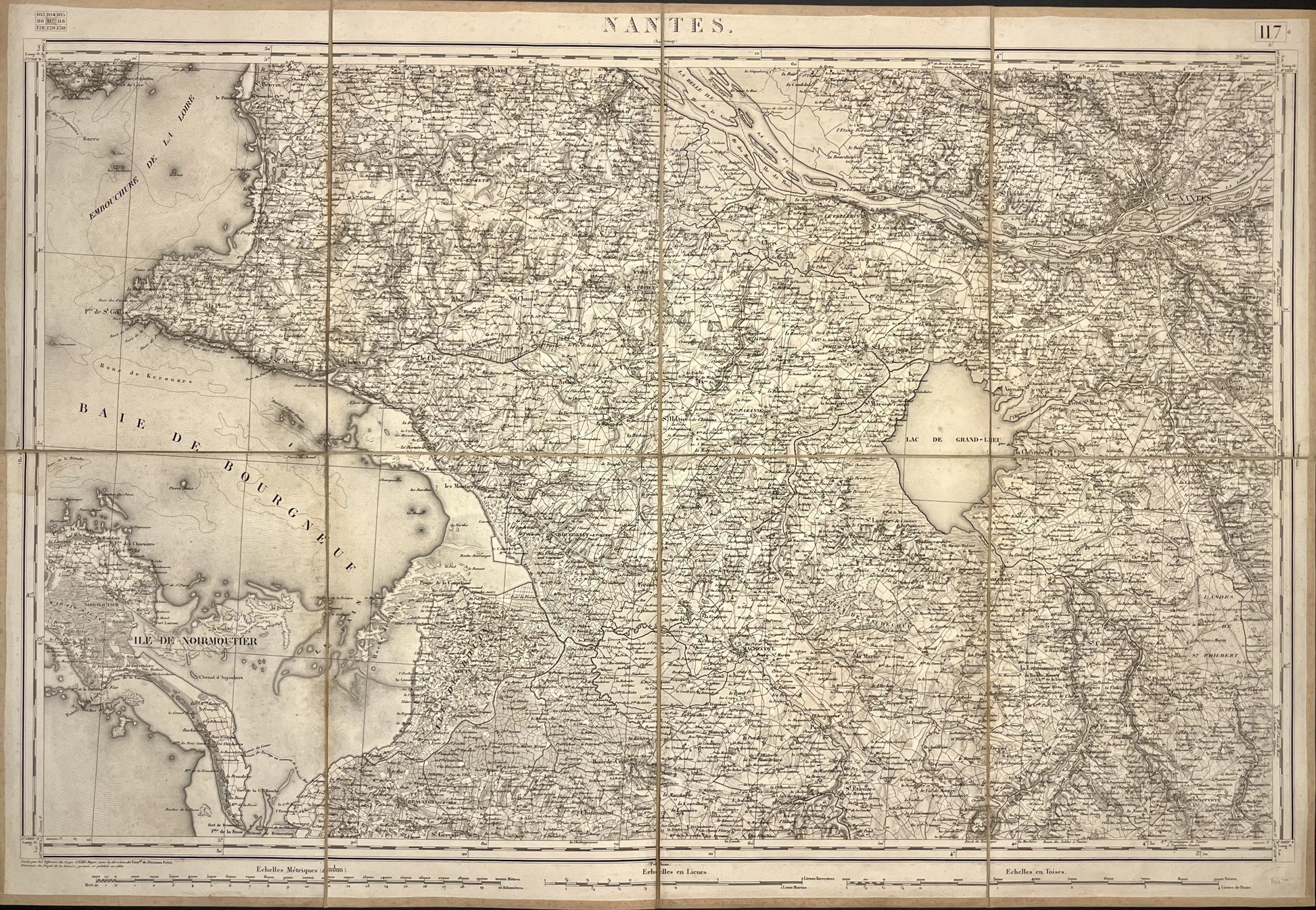 Carte Etat-Major ancienne Nantes
