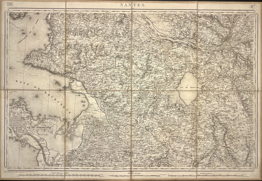 Carte Etat-Major ancienne Nantes