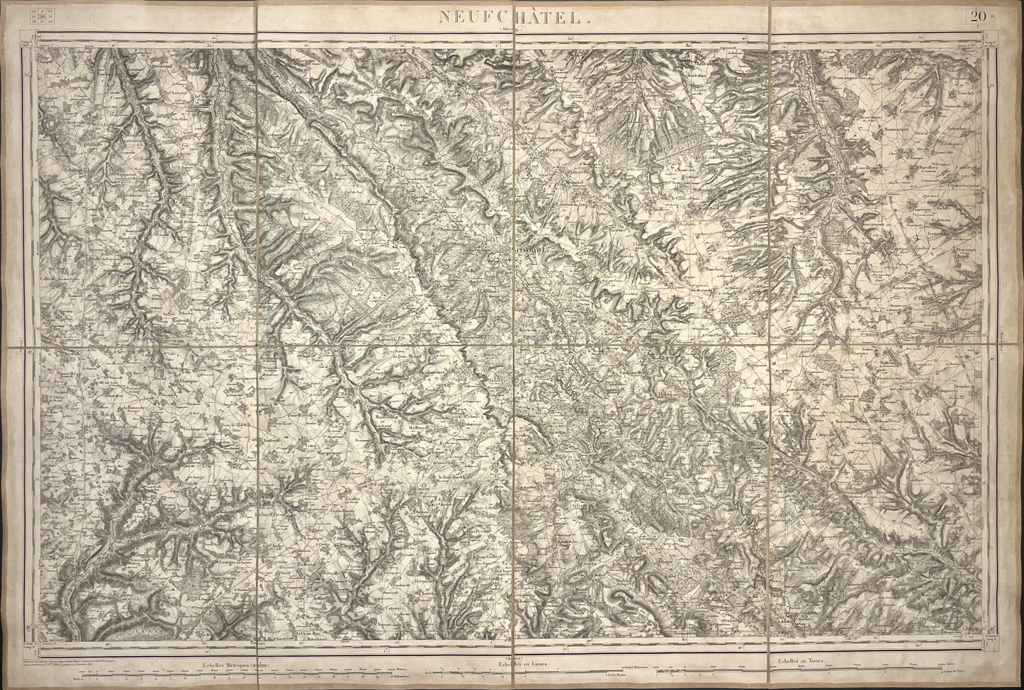 Carte Etat-Major ancienne Neufchatel