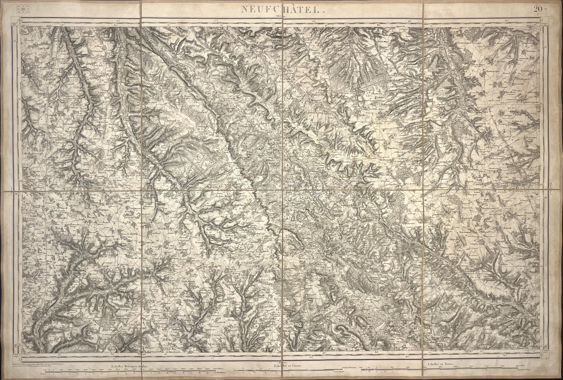 Carte Etat-Major ancienne Neufchatel