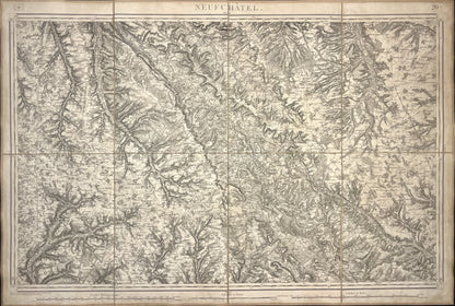 Carte Etat-Major ancienne Neufchatel