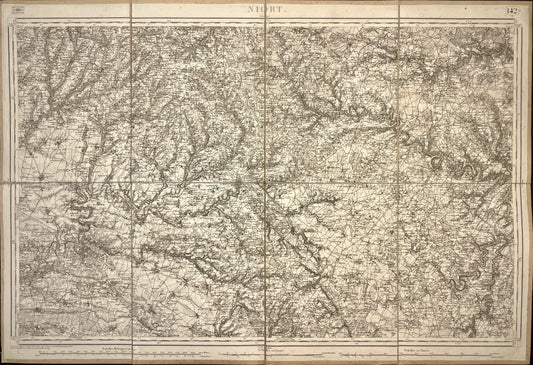 Carte Etat-Major ancienne Niort