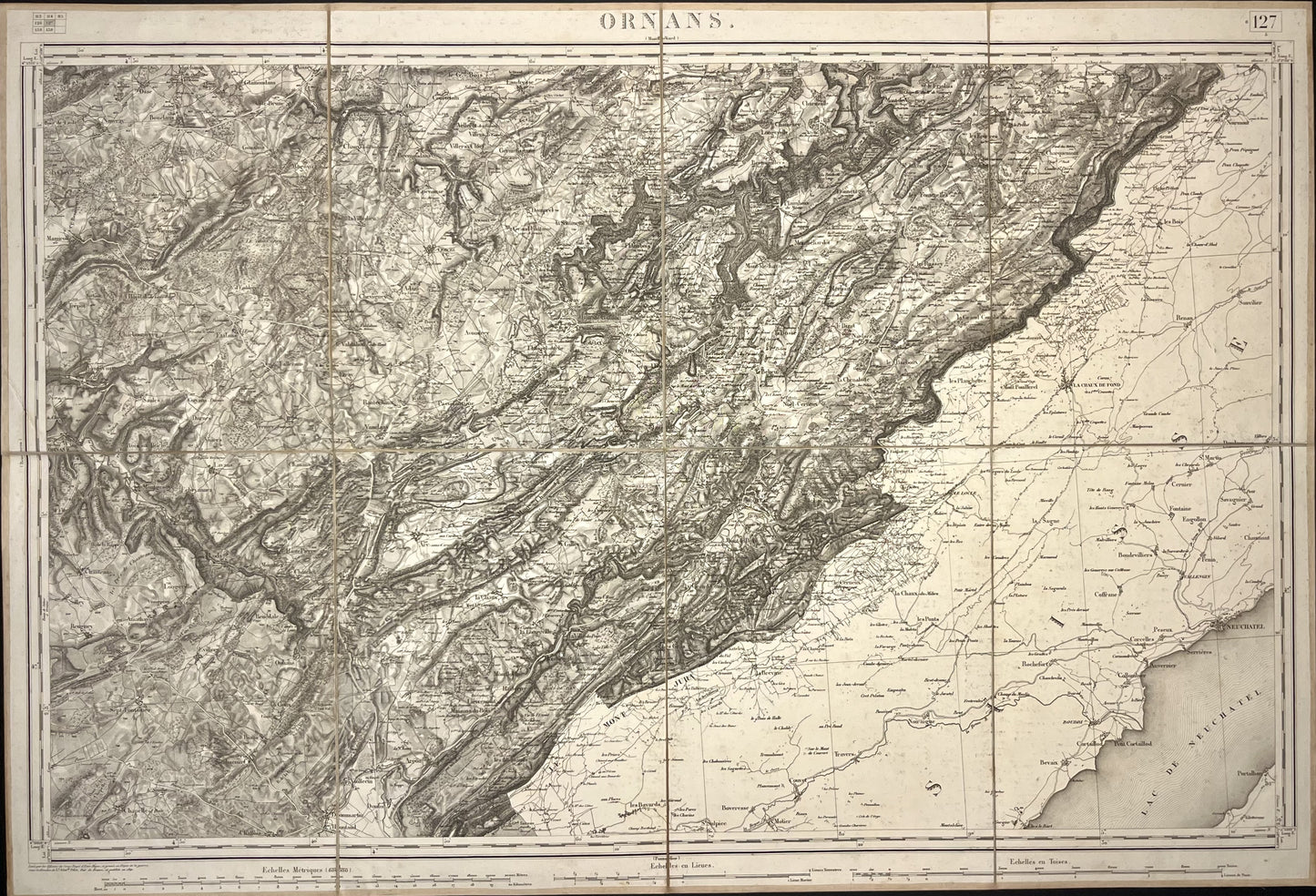 Carte Etat-Major ancienne Ornans
