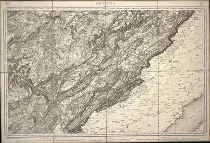 Carte Etat-Major ancienne Ornans