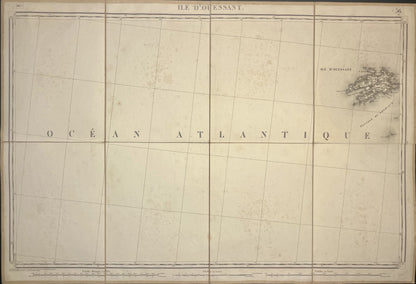 Carte Etat-Major ancienne Ouessant