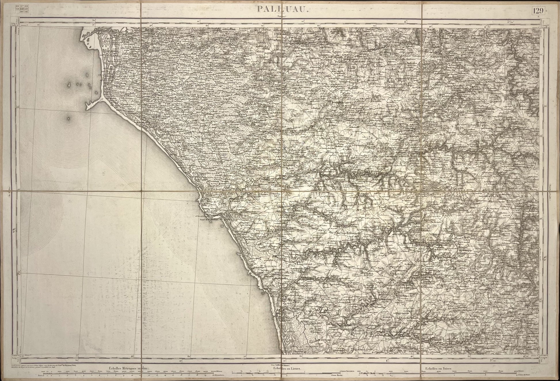 Carte Etat-Major ancienne Palluau