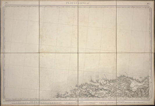 Carte Etat-Major ancienne Plouguerneau