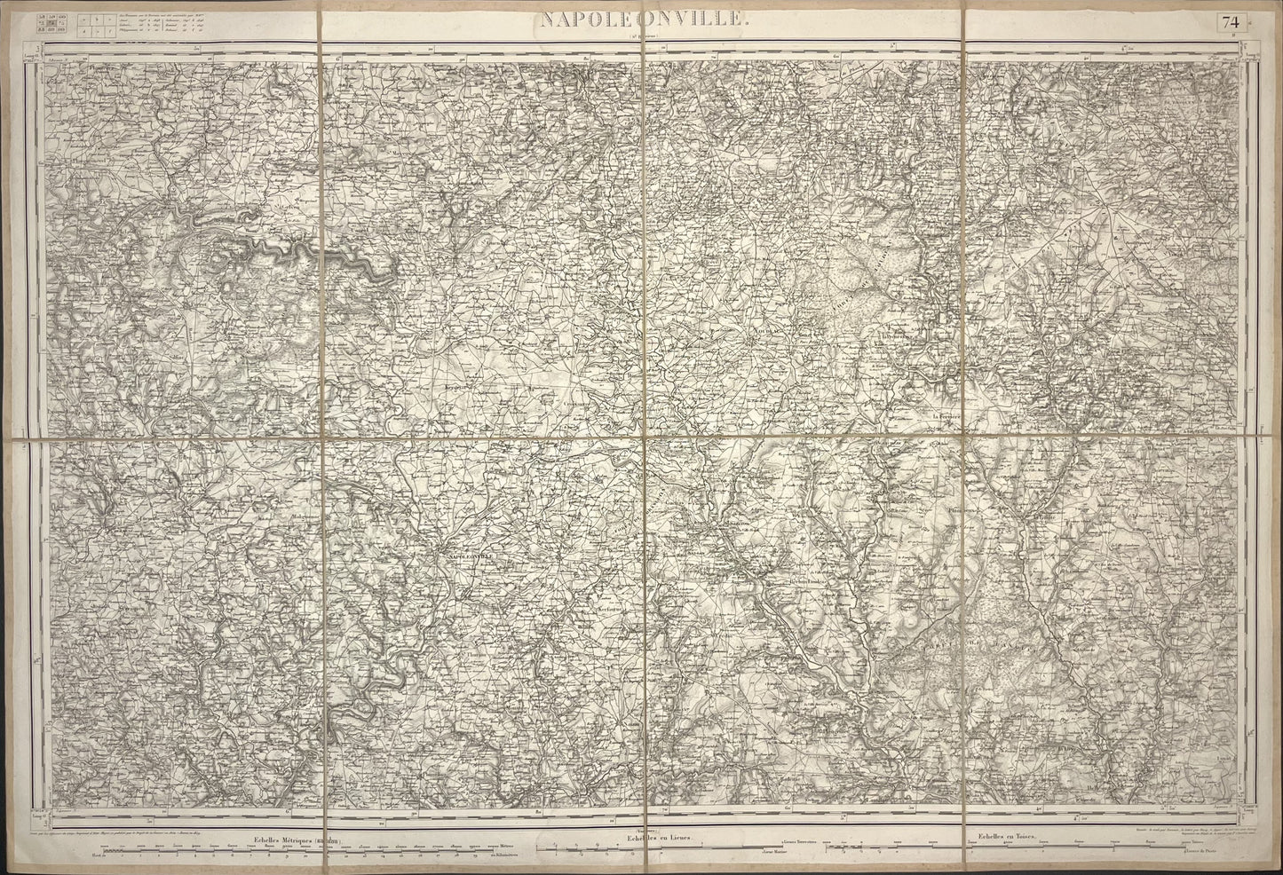Carte Etat-Major ancienne Pontivy