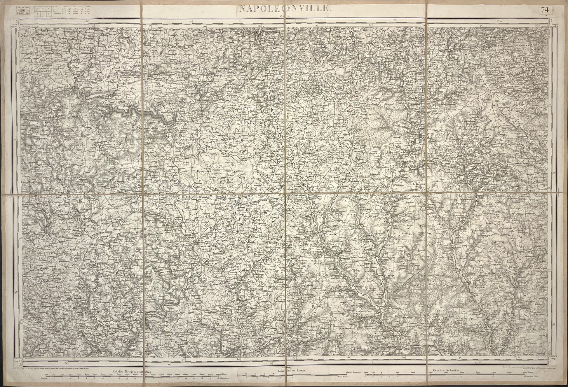 Carte Etat-Major ancienne Pontivy