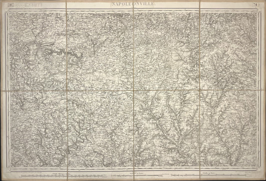 Carte Etat-Major ancienne Pontivy