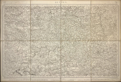 Carte Etat-Major ancienne Rennes